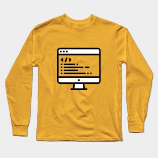 COMPUTADORA DE ESCRITORIO CON ALGORITMO Long Sleeve T-Shirt